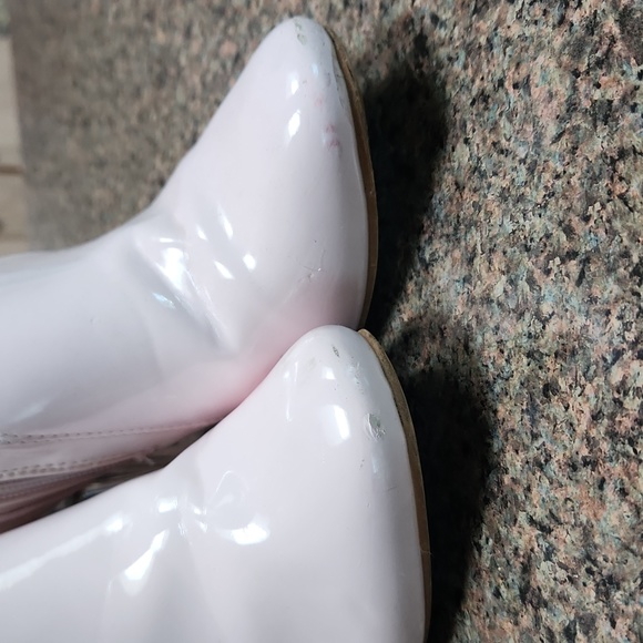 Pink Latex Boots - Picture 4 of 5